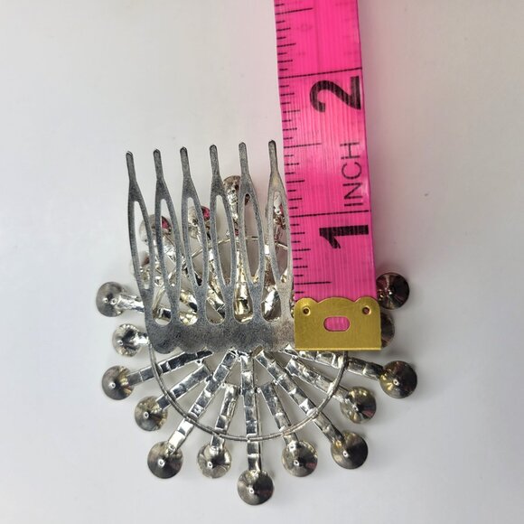 Crystal Rhinestone Hair Comb Clip - Picture 5 of 10